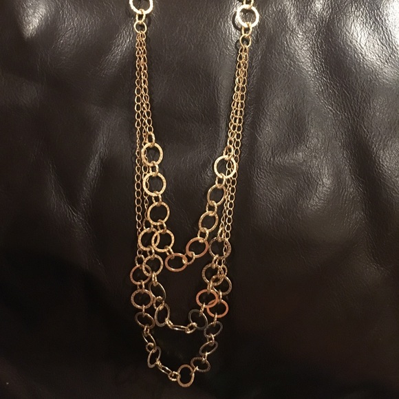 Layering style 3 in 1 gold necklace by Bonni J - Picture 2 of 6